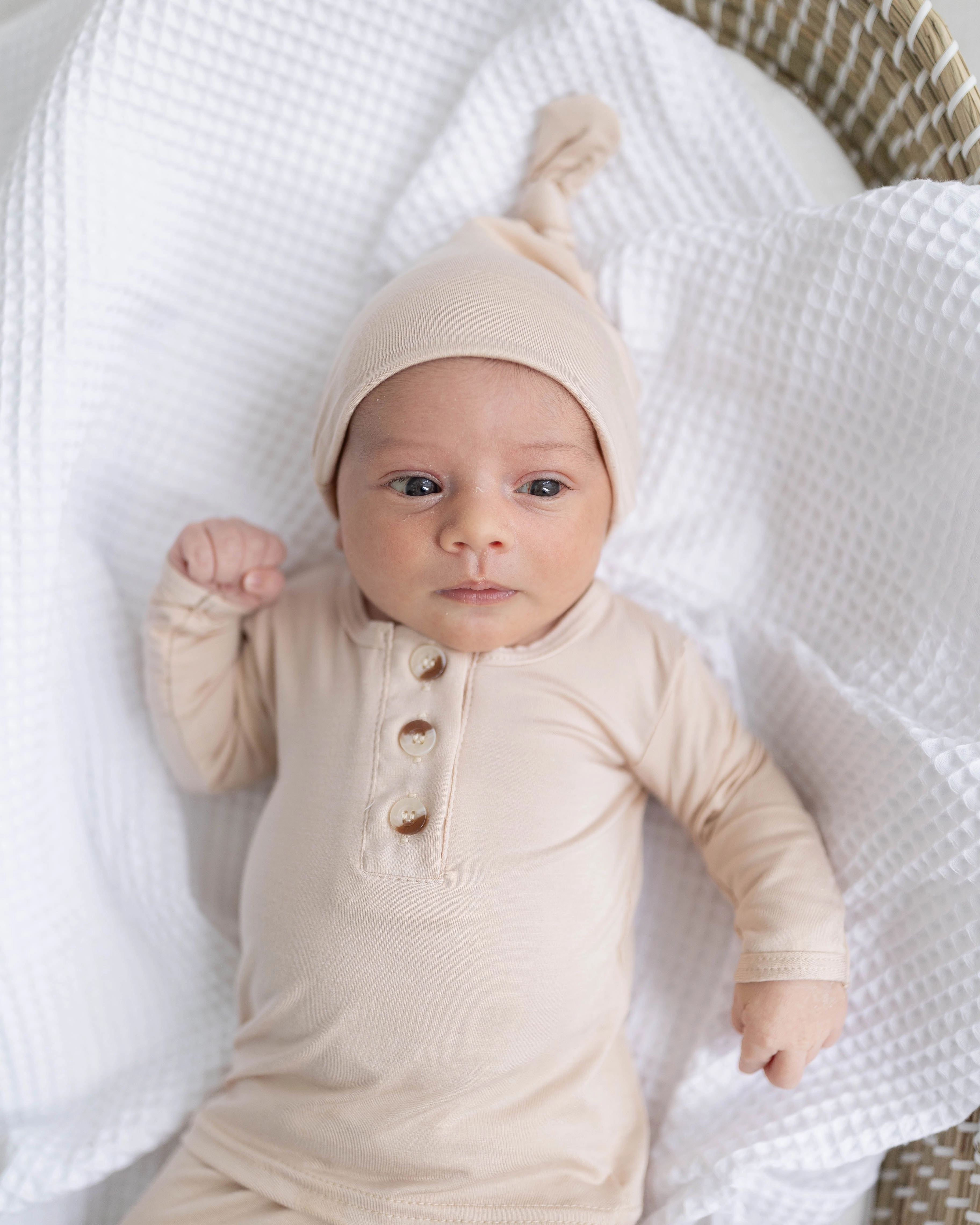 Riley Outfit and Hat Set | Sand