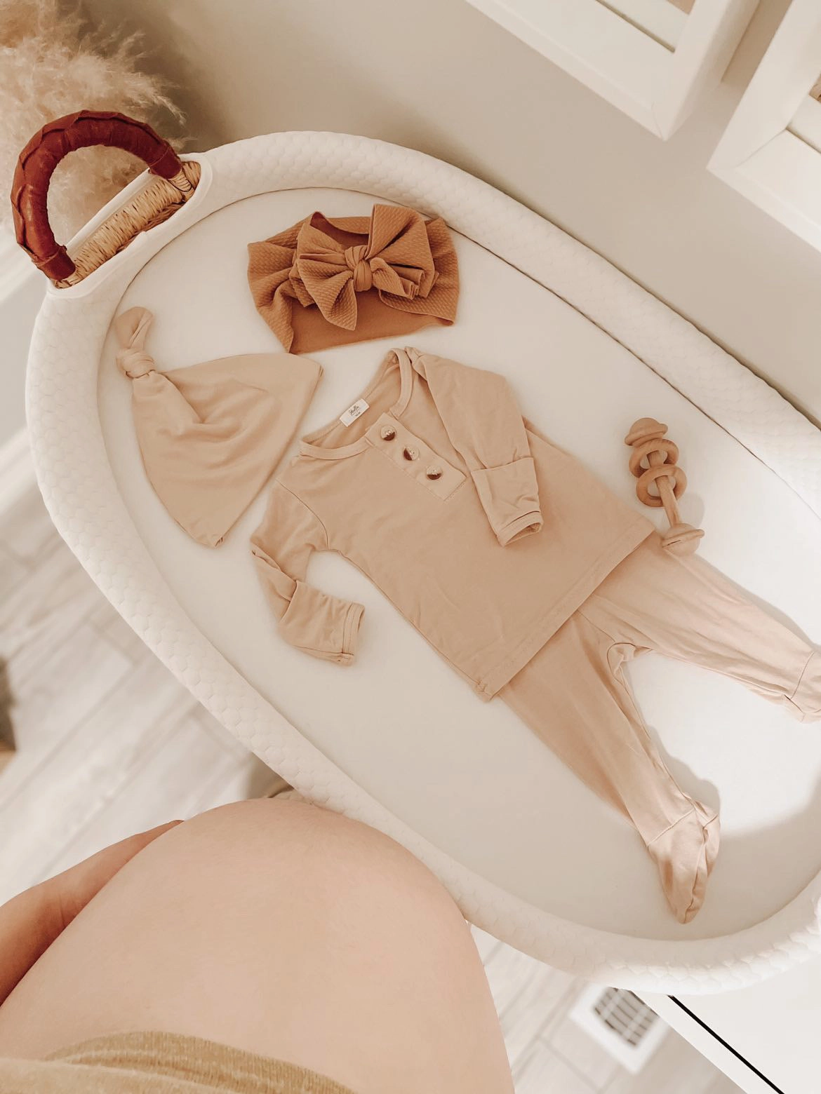 Riley Outfit and Hat Set | Sand