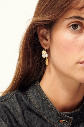 Sessùn Small Creole Pearl Earrings