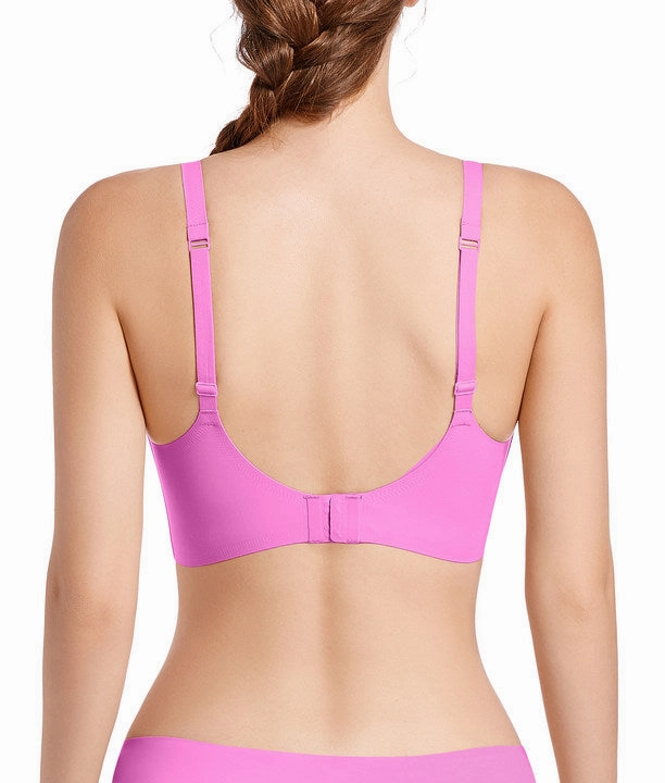 SHAPERX Wireless Scoop Bras for Women Small to Plus Size Everyday Bra with Removable Pads