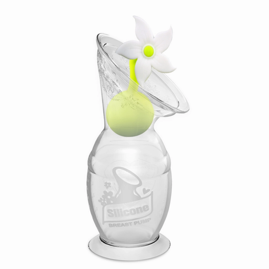 Silicone Breast Pump and White Flower Stopper Pack