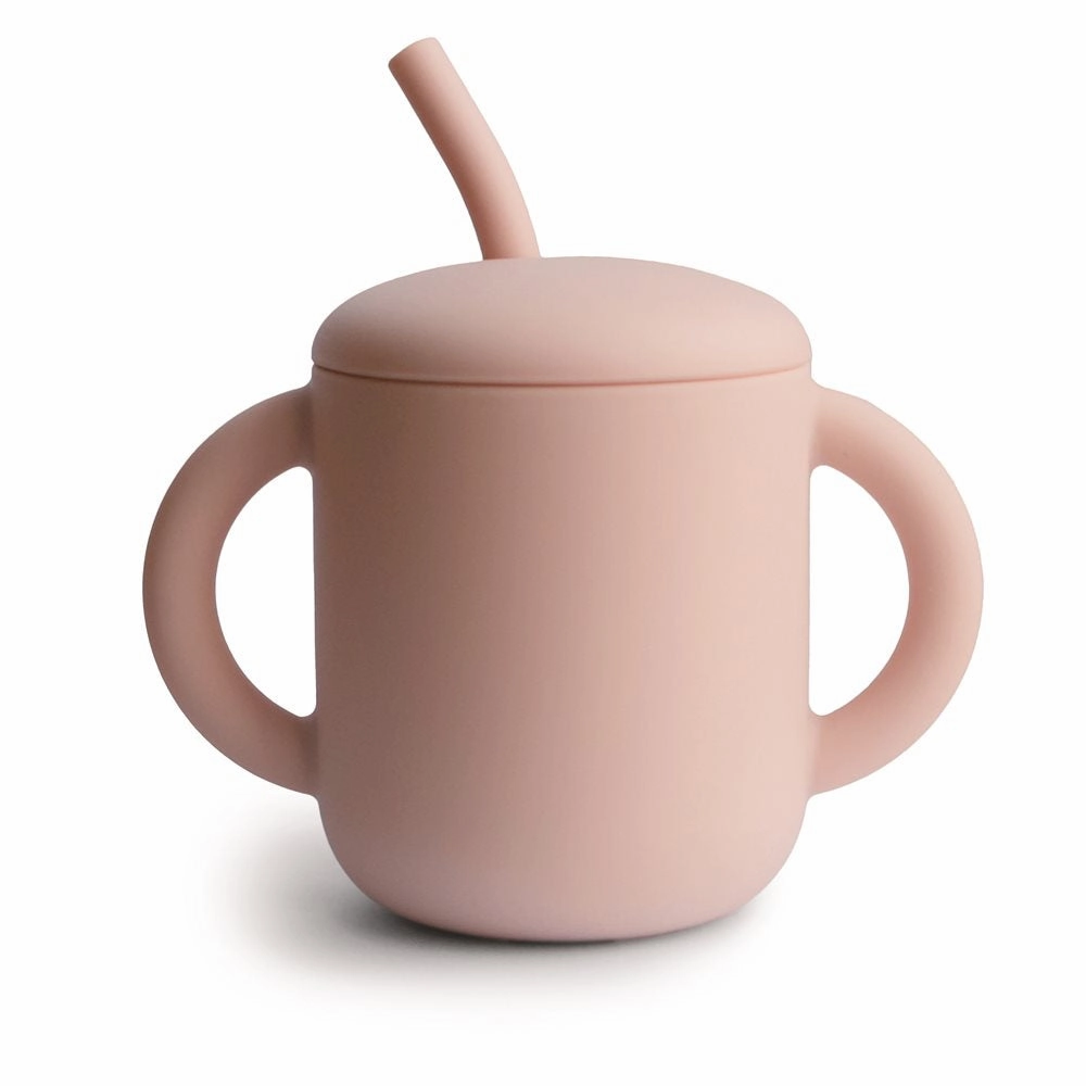 Silicone Training Cup   Straw VARIOUS COLOURS