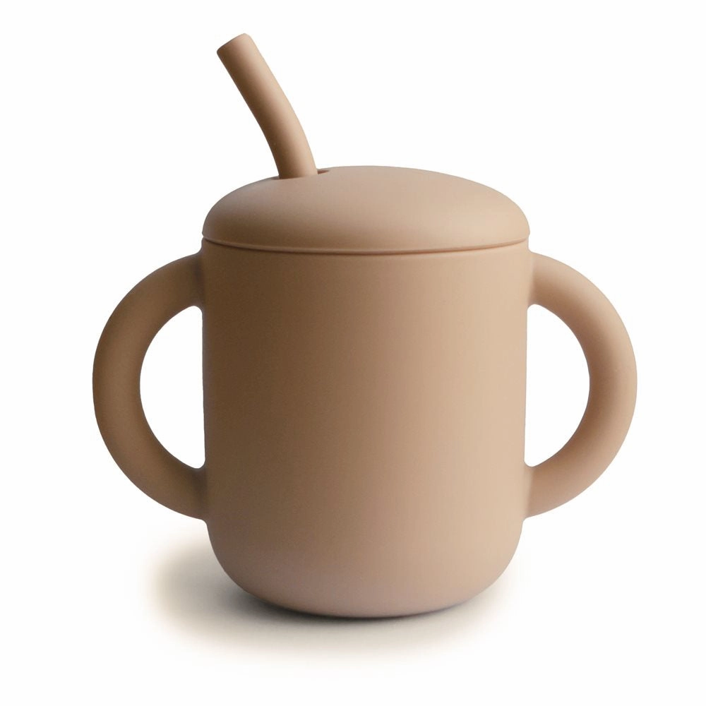 Silicone Training Cup   Straw VARIOUS COLOURS