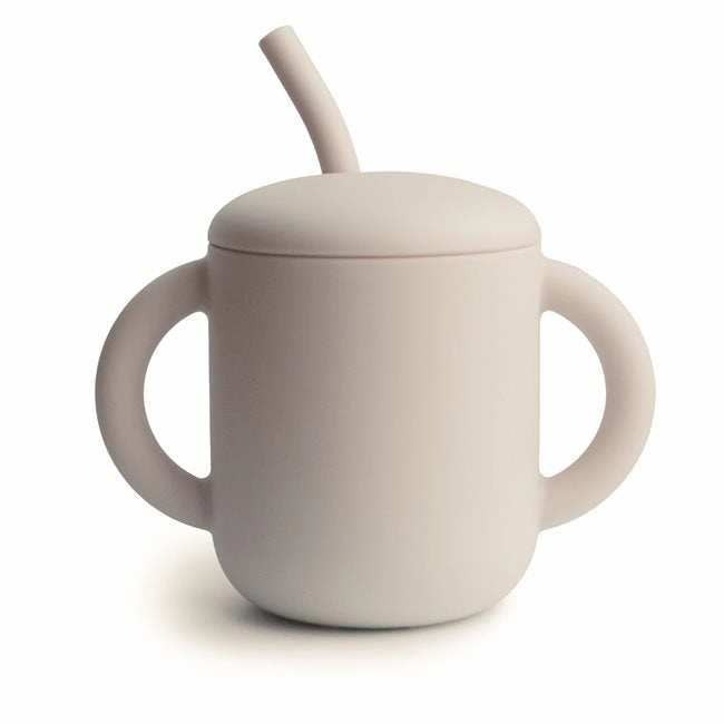 Silicone Training Cup   Straw VARIOUS COLOURS