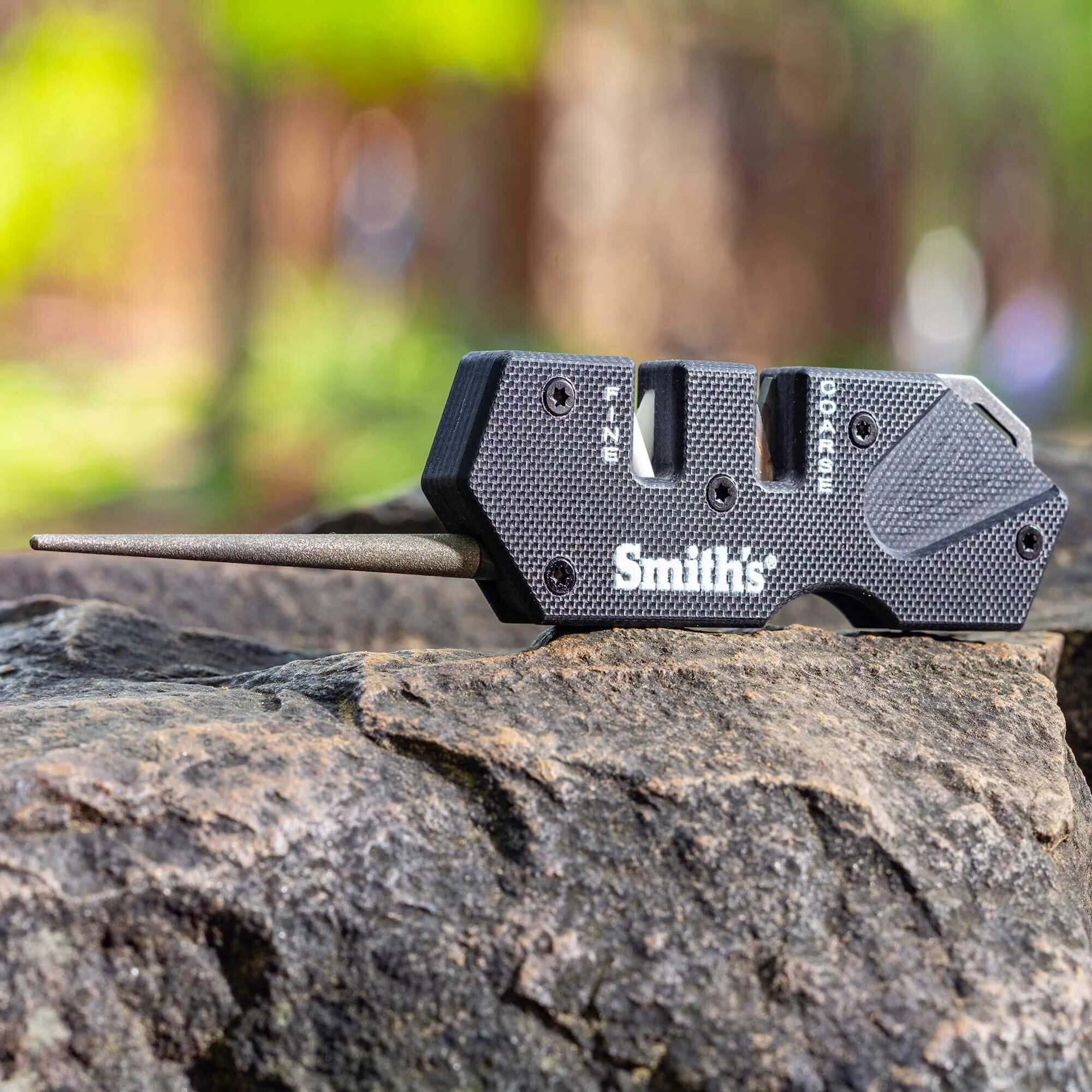 Smith's Knife Sharpener - PP1 Black Mini Tactical G-10 Handle Lightweight | SM50982