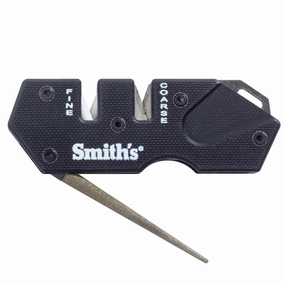 Smith's Knife Sharpener - PP1 Black Mini Tactical G-10 Handle Lightweight | SM50982