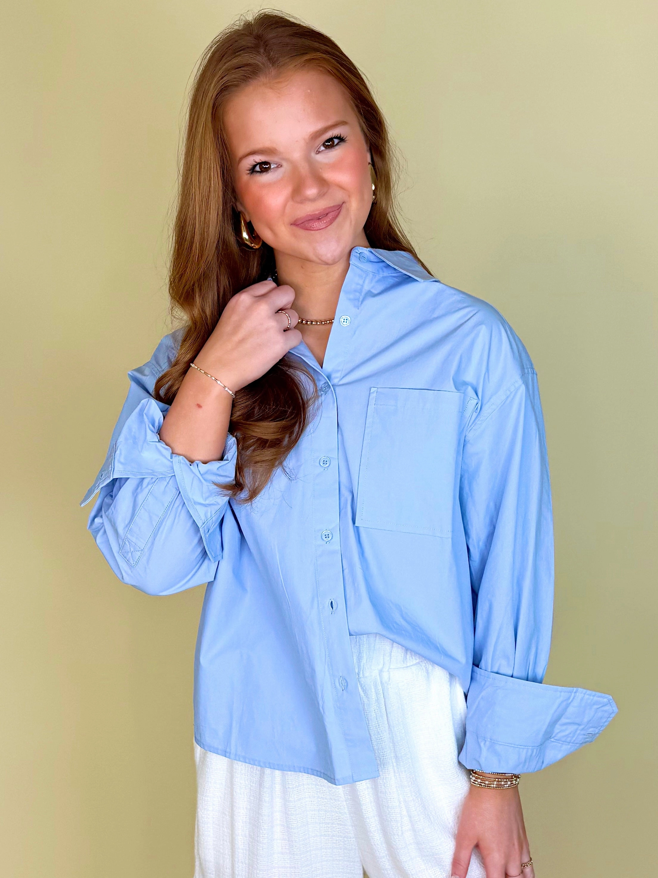 Smooth Sailing Button-Down