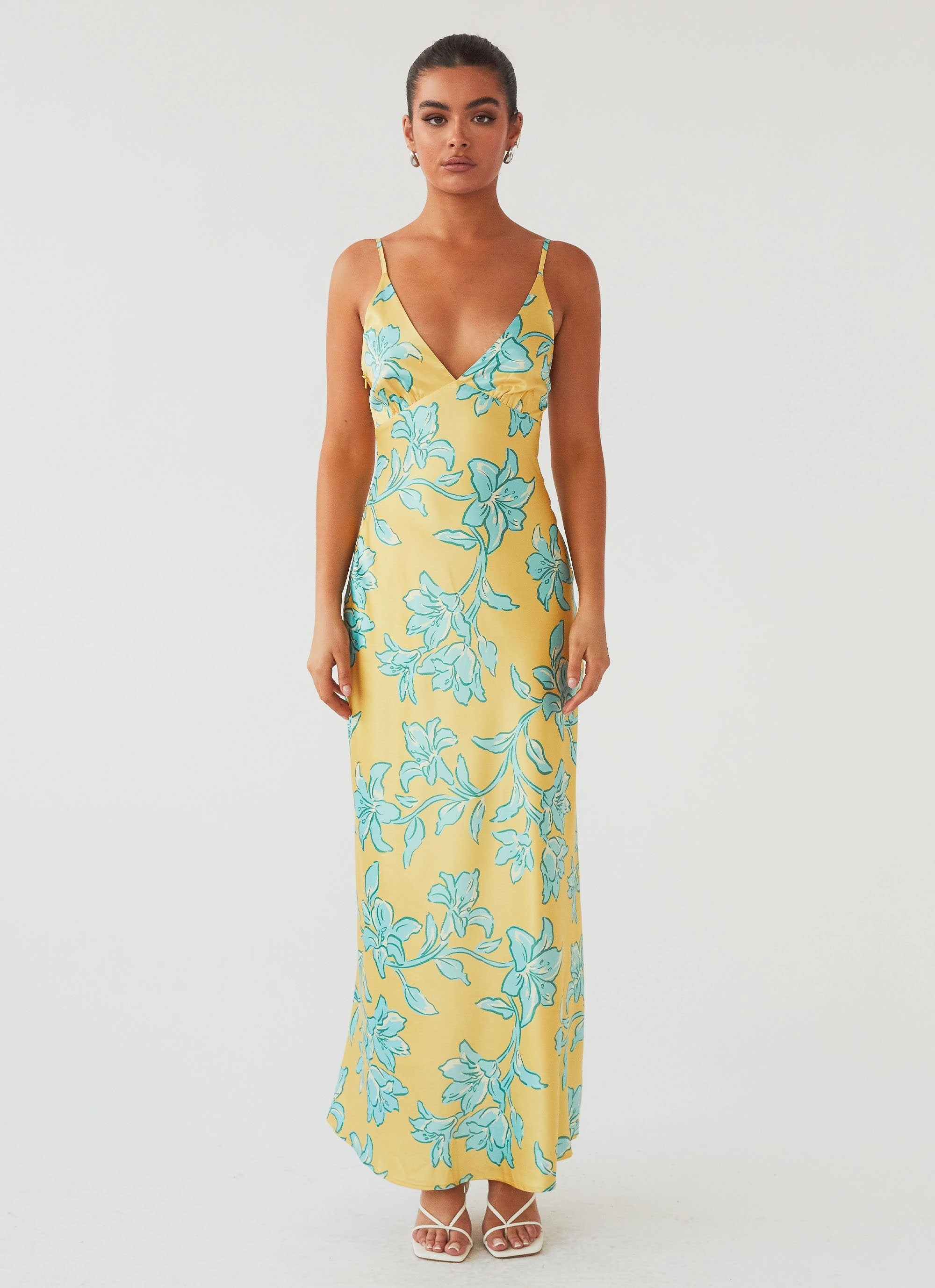 Sorrento Sun Maxi Dress - Golden Bloom