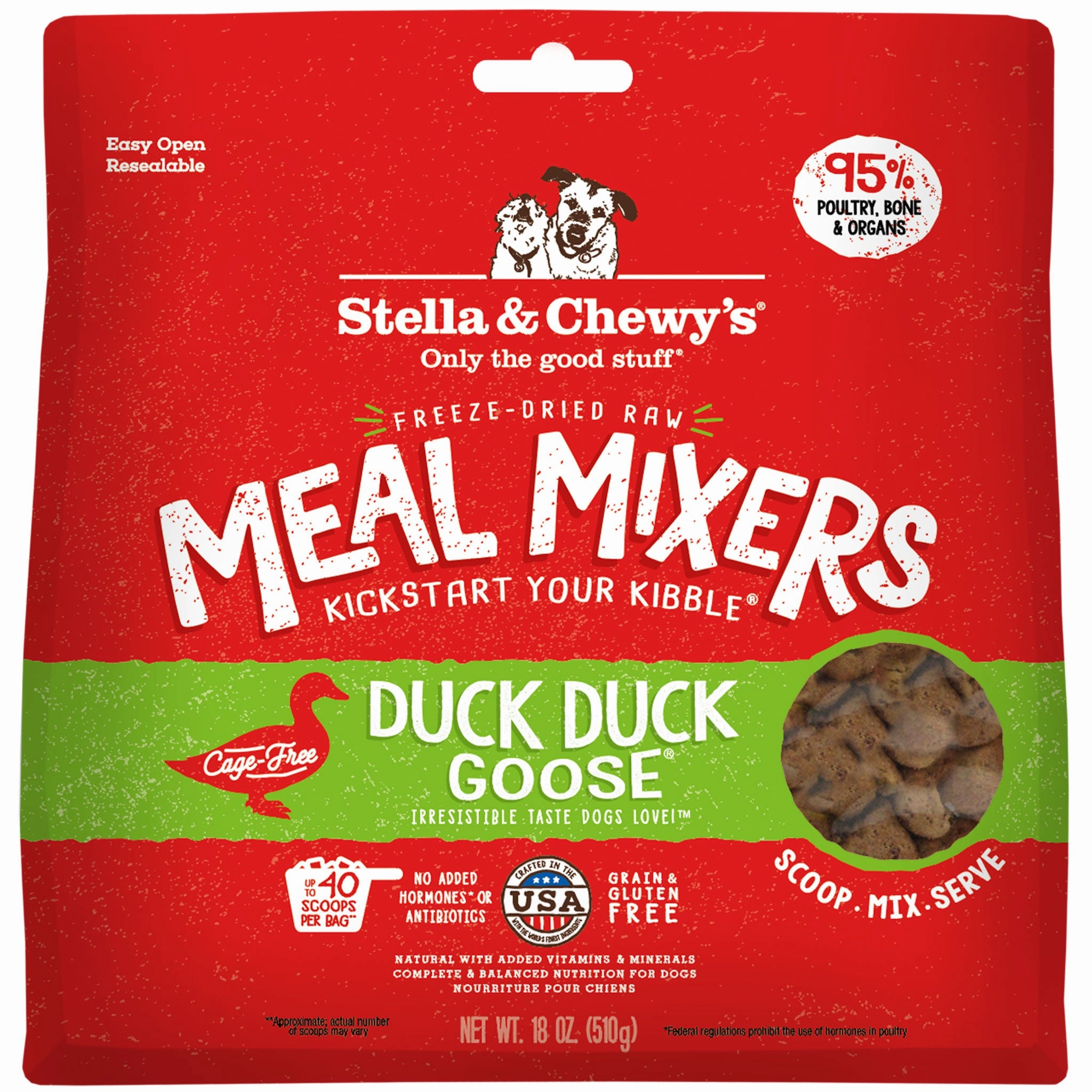 Stella & Chewy's Meal Mixers Duck & Goose Dog Food