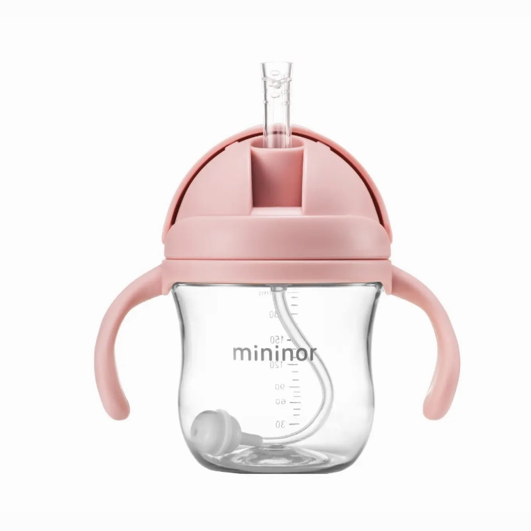 Straw Bottle Tritan 220ml VARIOUS COLOURS