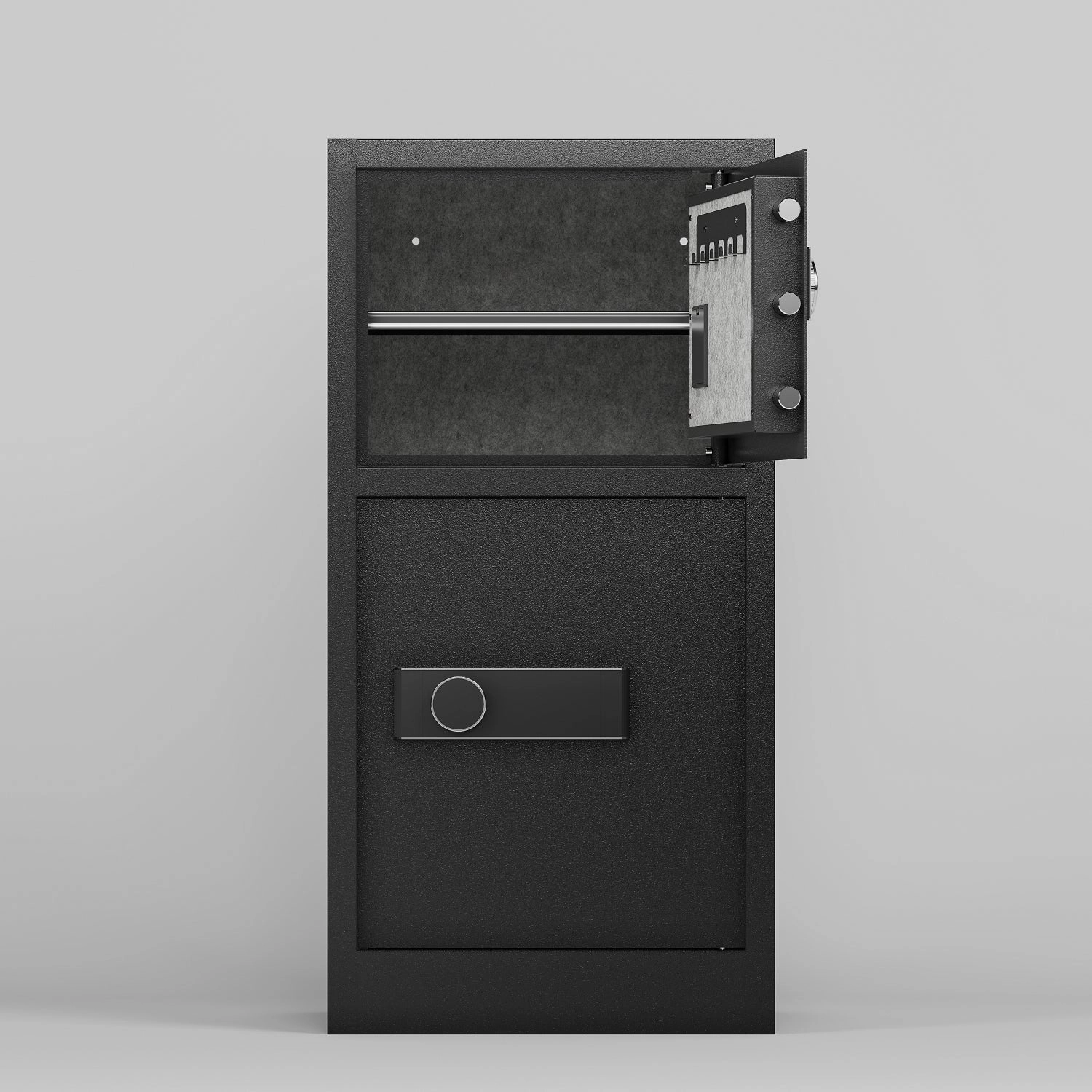 Streamdale Business Coin Slot Safe - Electronic Lock, Keys, 35.4" - Home/Hotel/Office