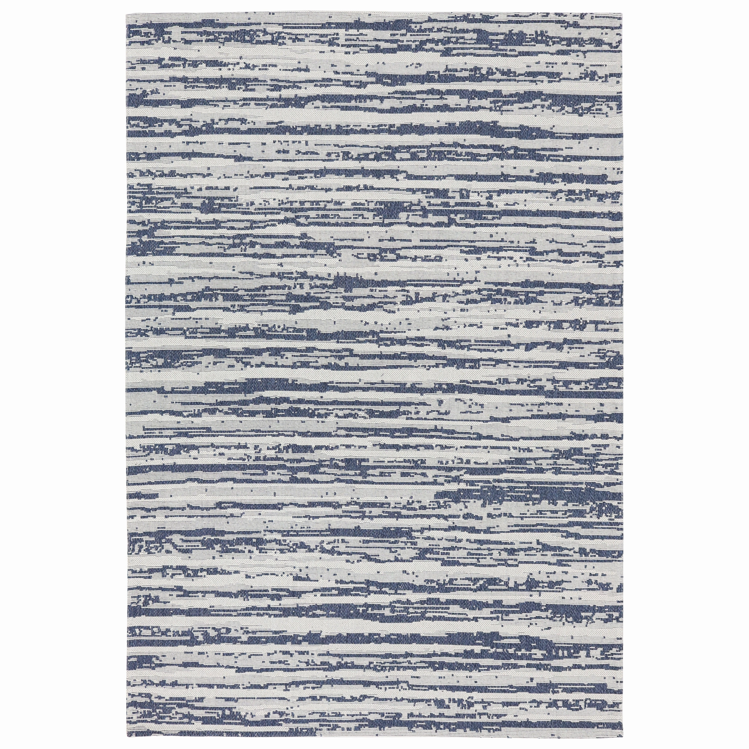 Sunnydaze Allusive Boundaries Indoor Area Rug in Midnight - 5 Ft. x 7 Ft.