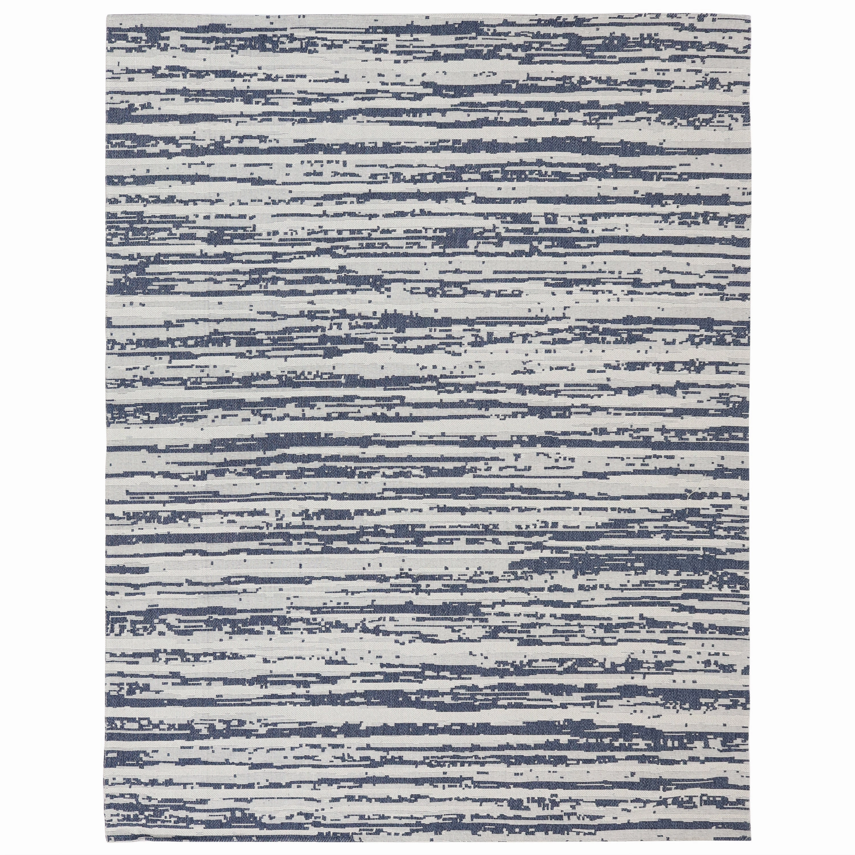 Sunnydaze Allusive Boundaries Indoor Area Rug in Midnight - 8 Ft. x 10 Ft.