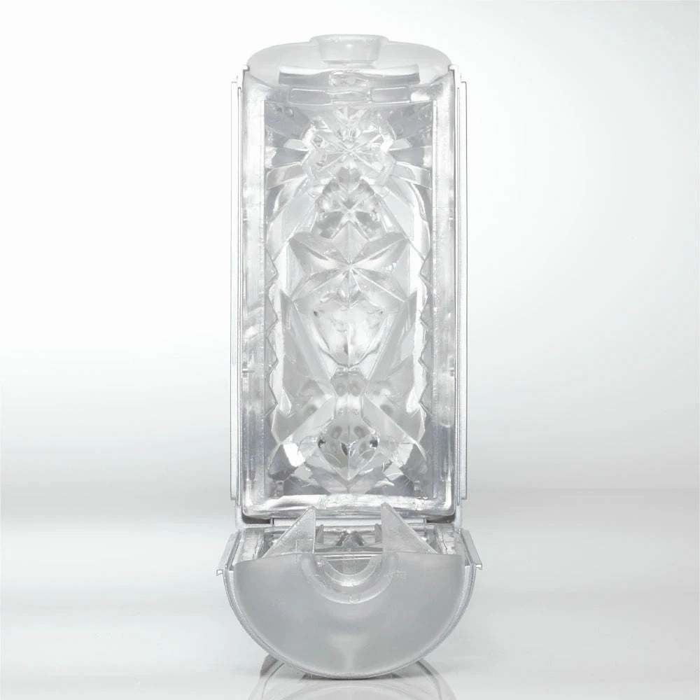 Tenga Flip-Open Hole Masturbator - Silver