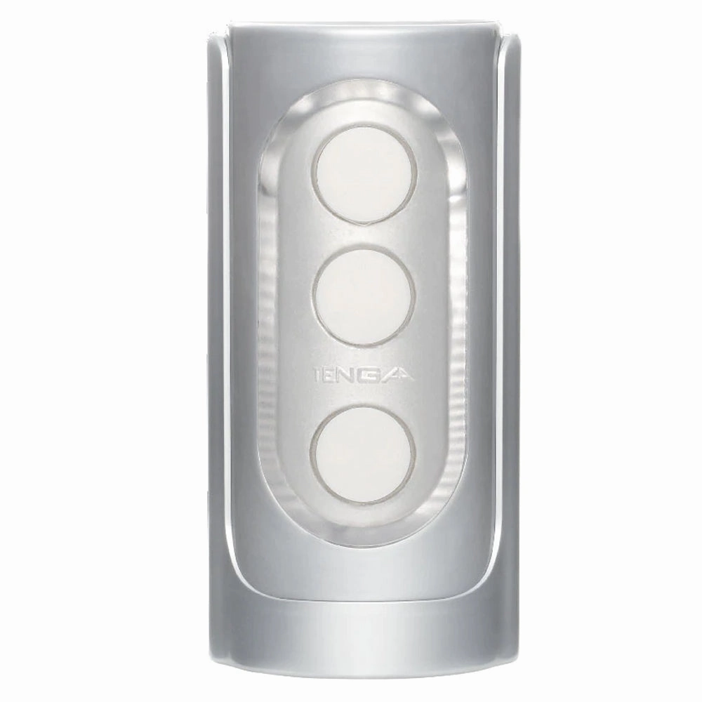 Tenga Flip-Open Hole Masturbator - Silver