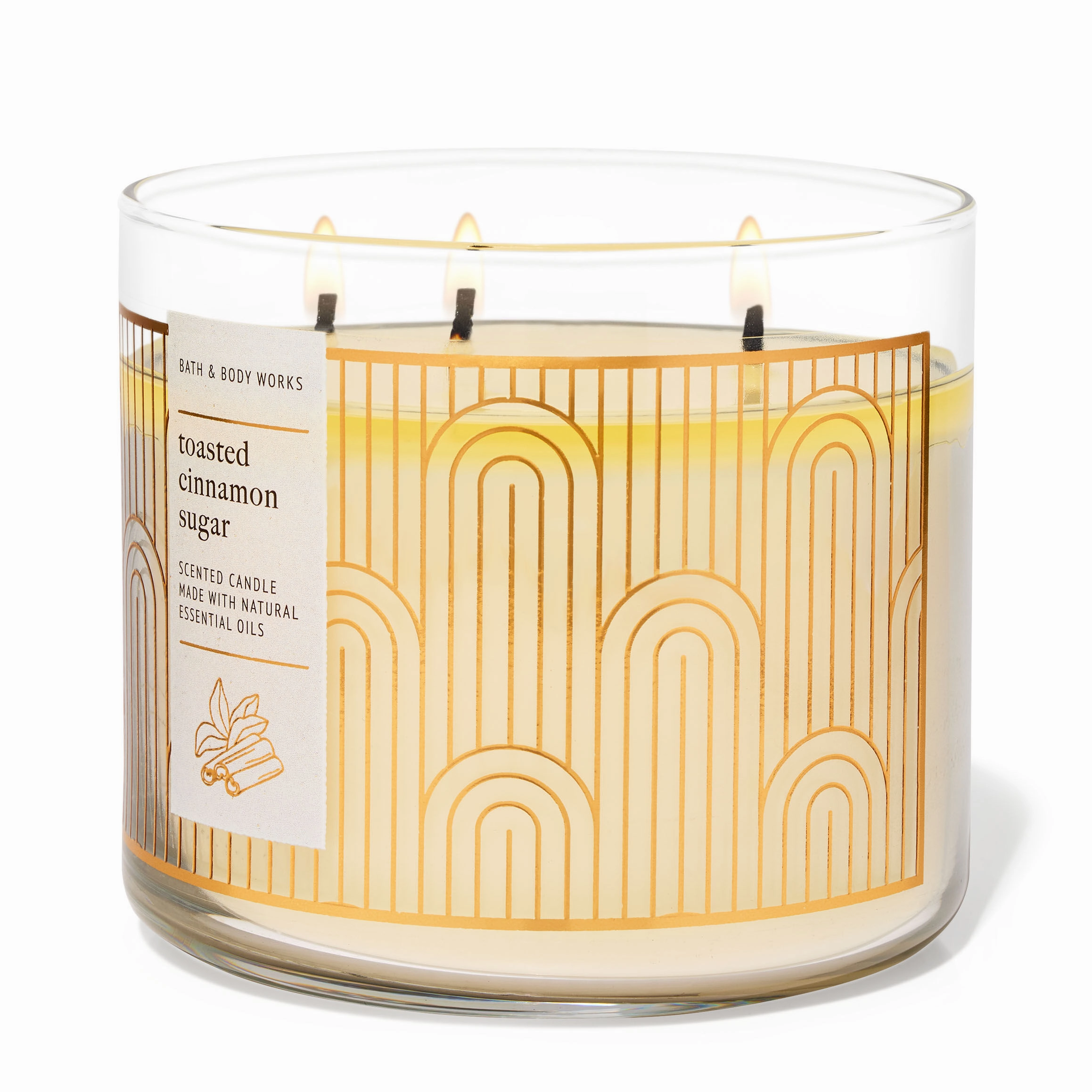 Toasted Cinnamon Sugar by Bath & Body Works 3-Wick Scented Candle