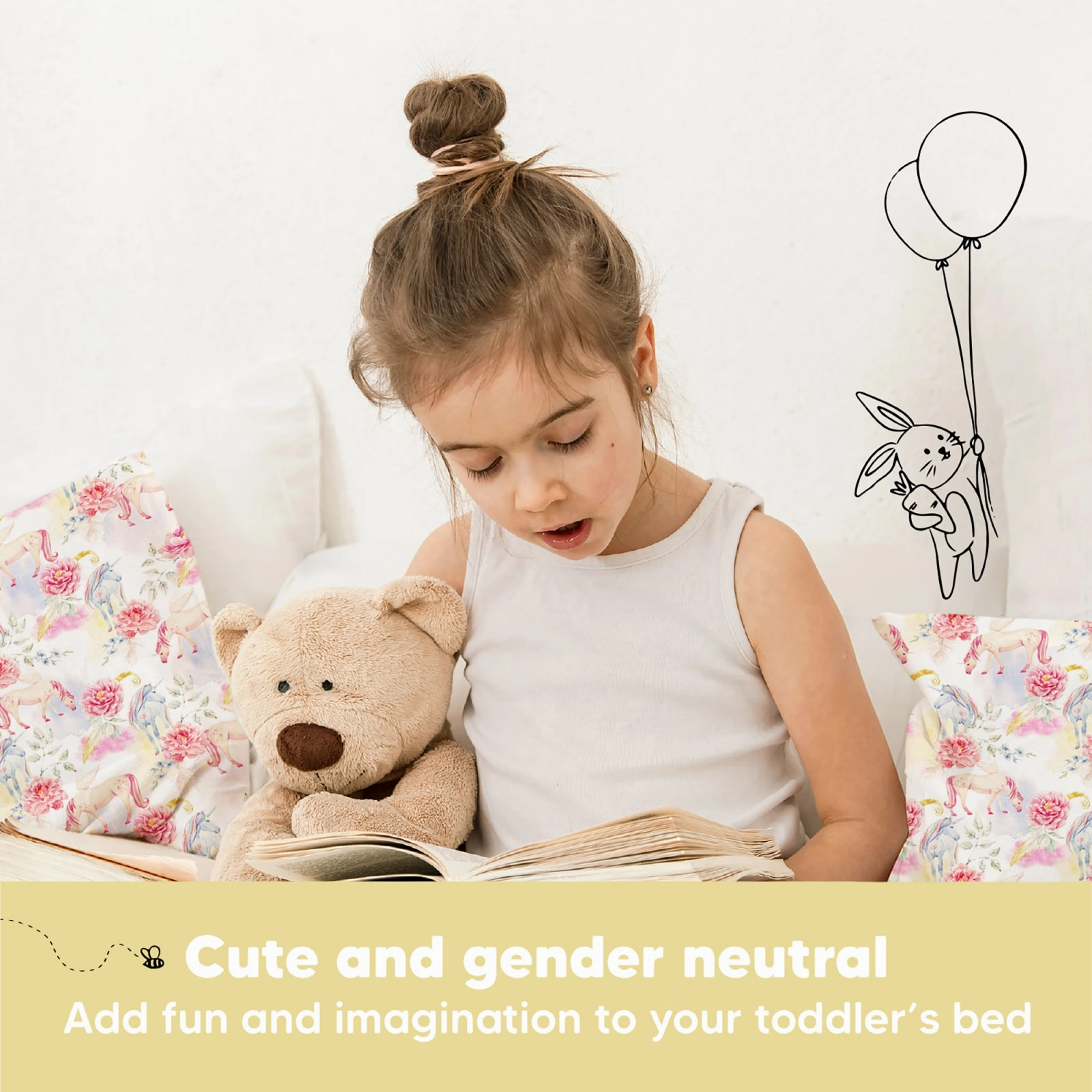 Toddler Pillow with Pillowcase (Fantasy)