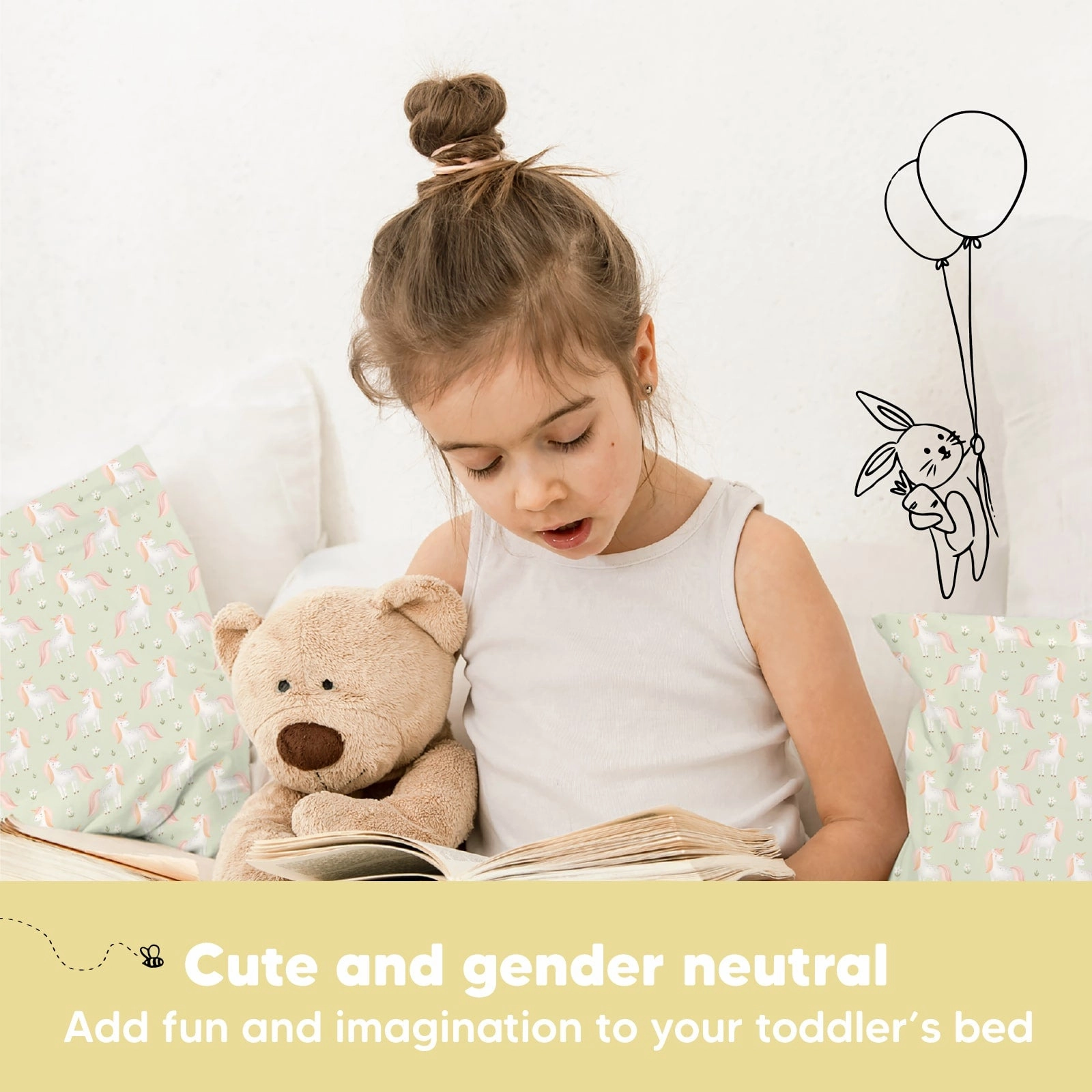 Toddler Pillow with Pillowcase (Grace)