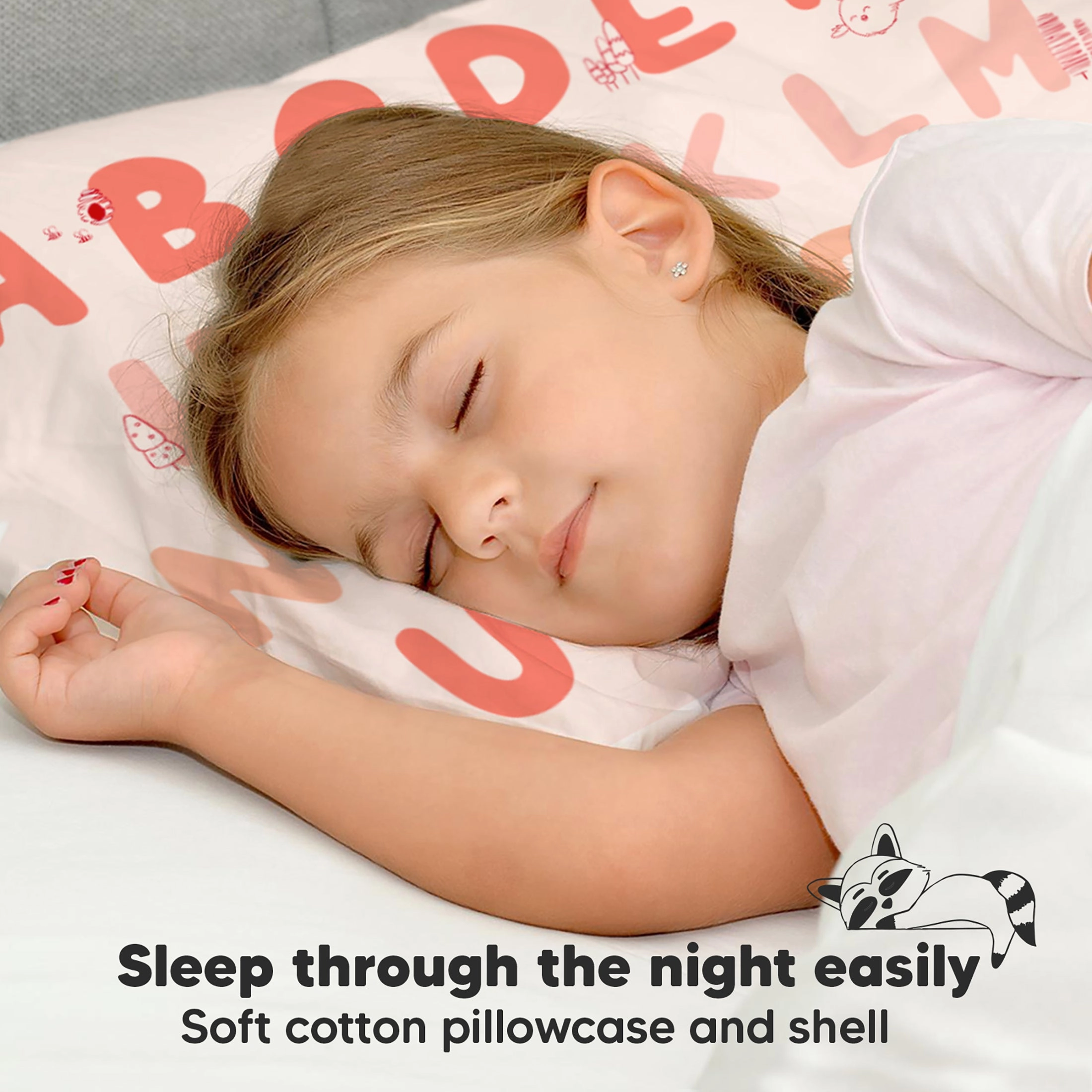 Toddler Pillow with Pillowcase (KeaABC Sakura)