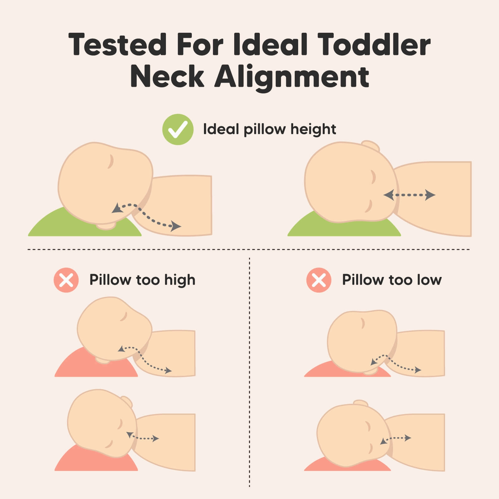 Toddler Pillow with Pillowcase (Narwhal)