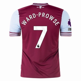 Umbro West Ham James Ward-Prowse Home Jersey w/ EPL   No Room For Racism Patches 24/25 (Maroon/Sky Blue)