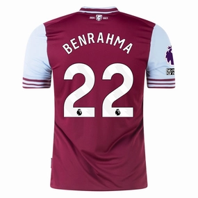 Umbro West Ham Saïd Benrahma Home Jersey w/ EPL   No Room For Racism Patches 24/25 (Maroon/Sky Blue)