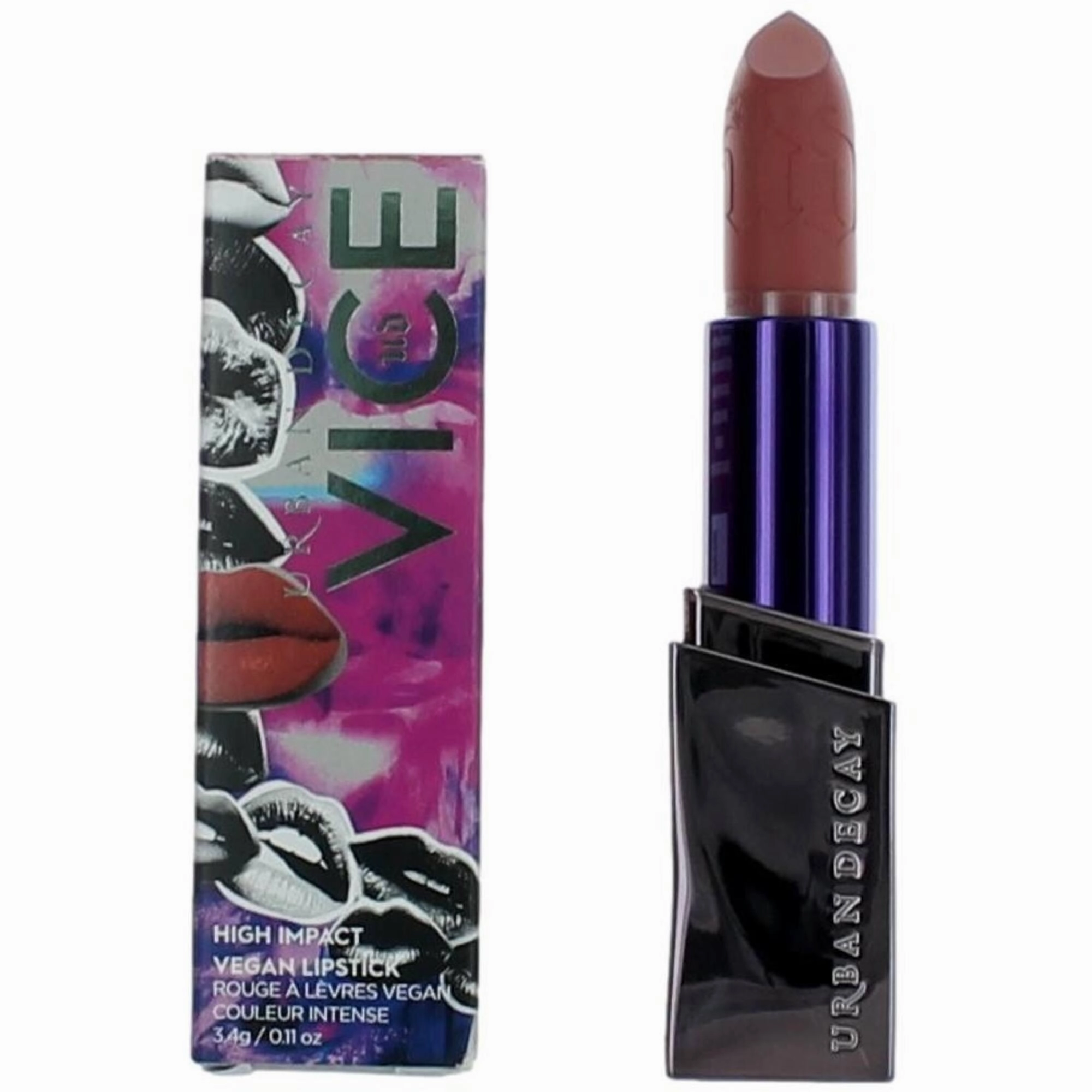 Urban Decay Women's Lipstick - Vice High Impact Creamy Vegan, Liar Cream, 0.11 oz