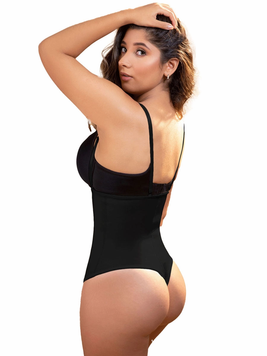 Vedette 211 Latex Firm Control Waist Cincher Thong Bodysuit