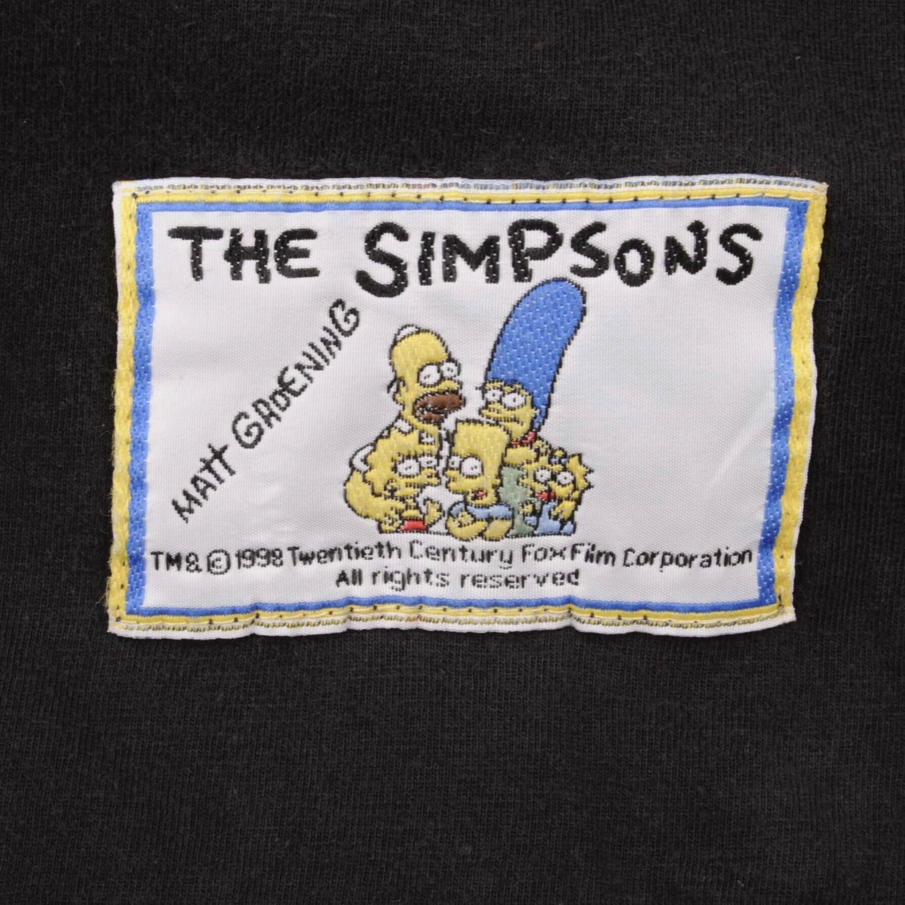 VINTAGE THE SIMPSONS BART A GOLDEN EGG TEE SHIRT 1998 SIZE LARGE