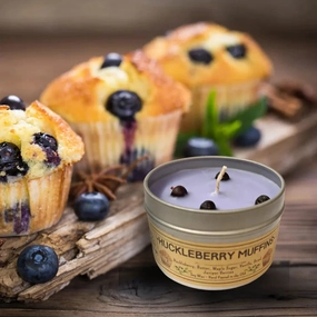 Wanderlust Folk Huckleberry Muffins - USA MADE - Soy Wax Candles